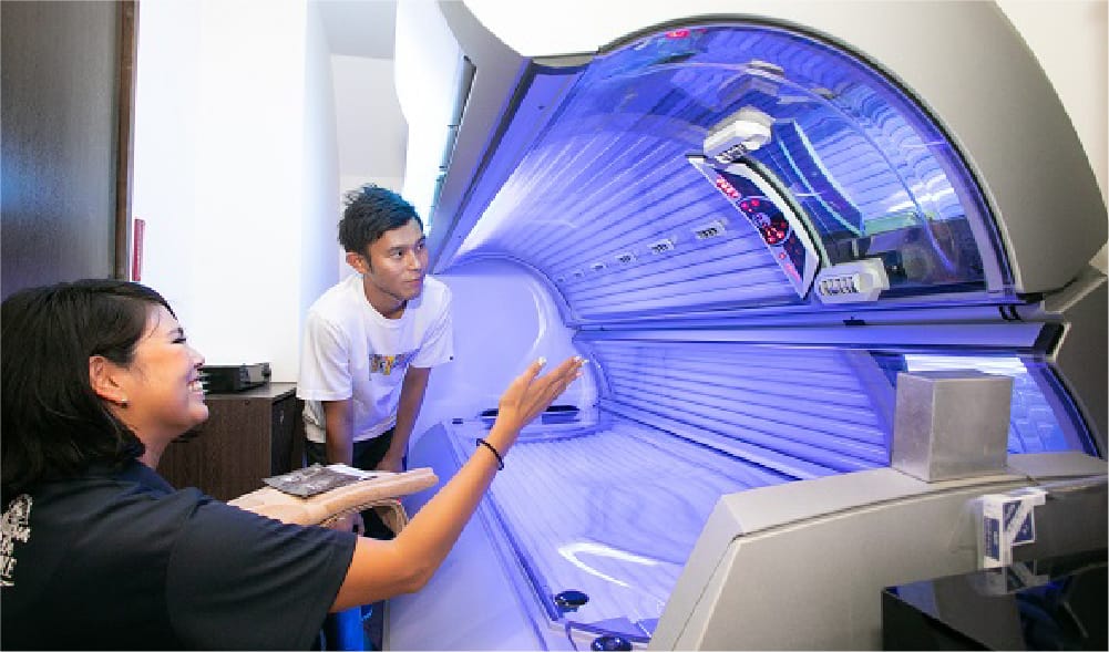 日焼けマシンはこちらです